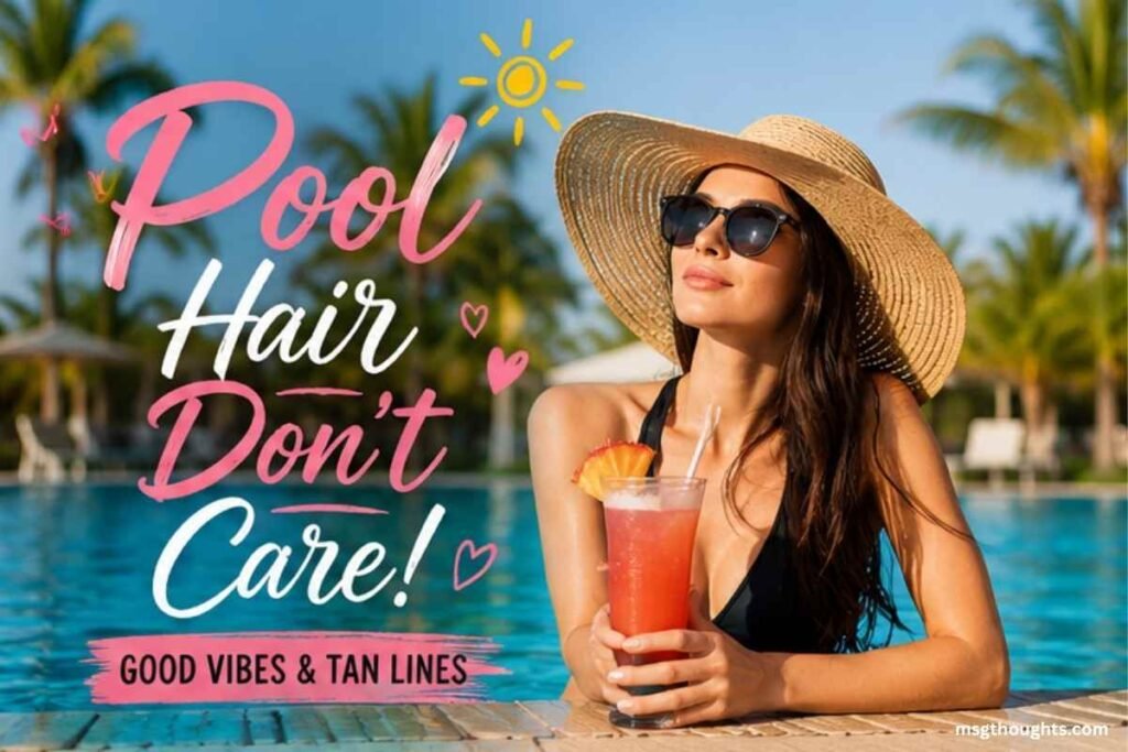 Pool Instagram Captions for Girls