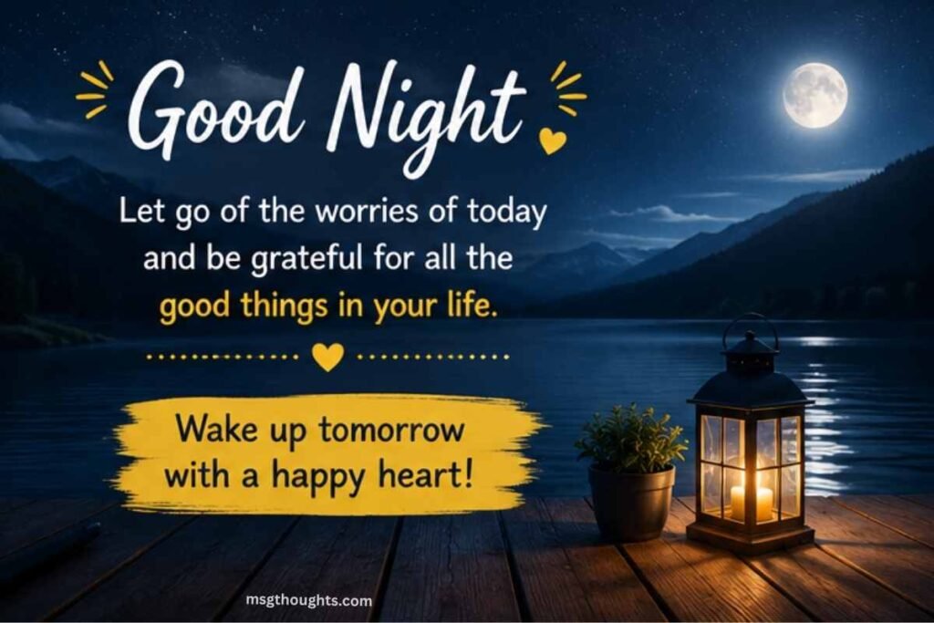 Positive Good Night Message Today