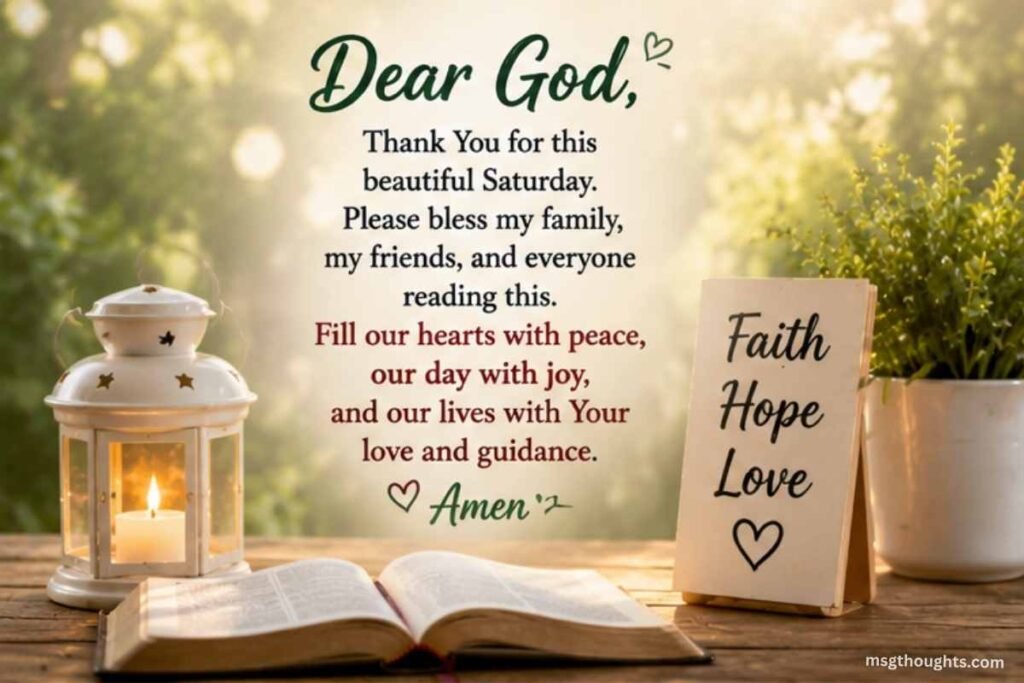 Saturday Morning Prayer