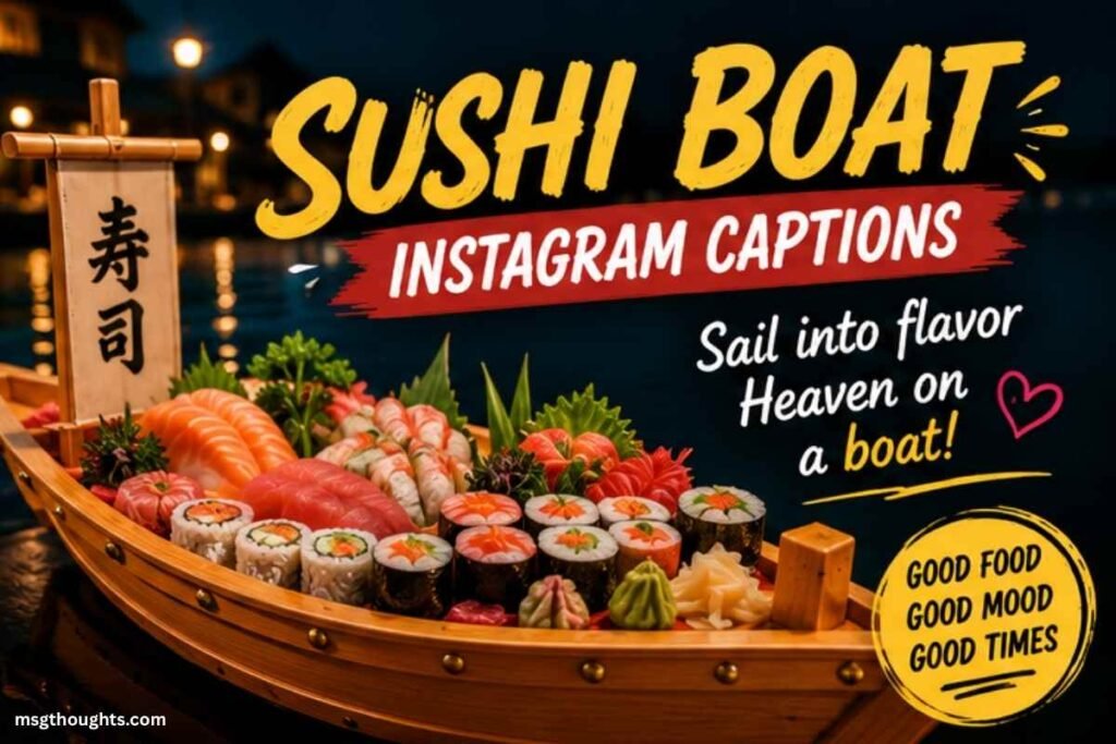 Sushi Boat Instagram Captions