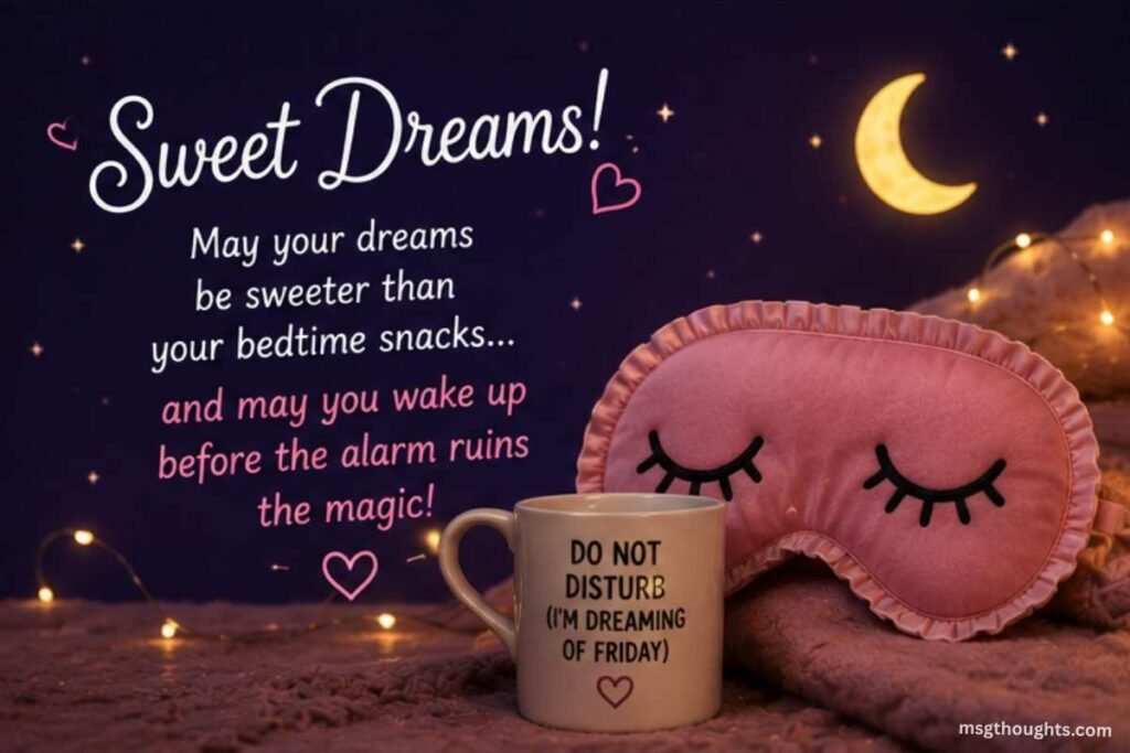 Sweet Dreams Funny Good Night Messages