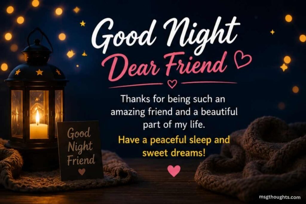 Sweet Good Night Messages for Friends