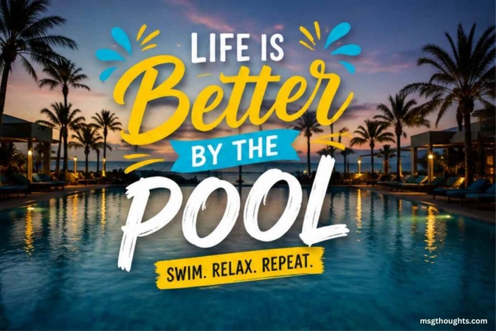 Swimming Pool Captions