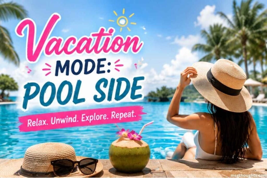 Vacation Pool Instagram Captions