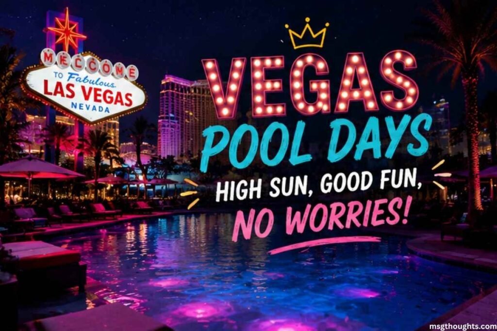 Vegas Pool Captions