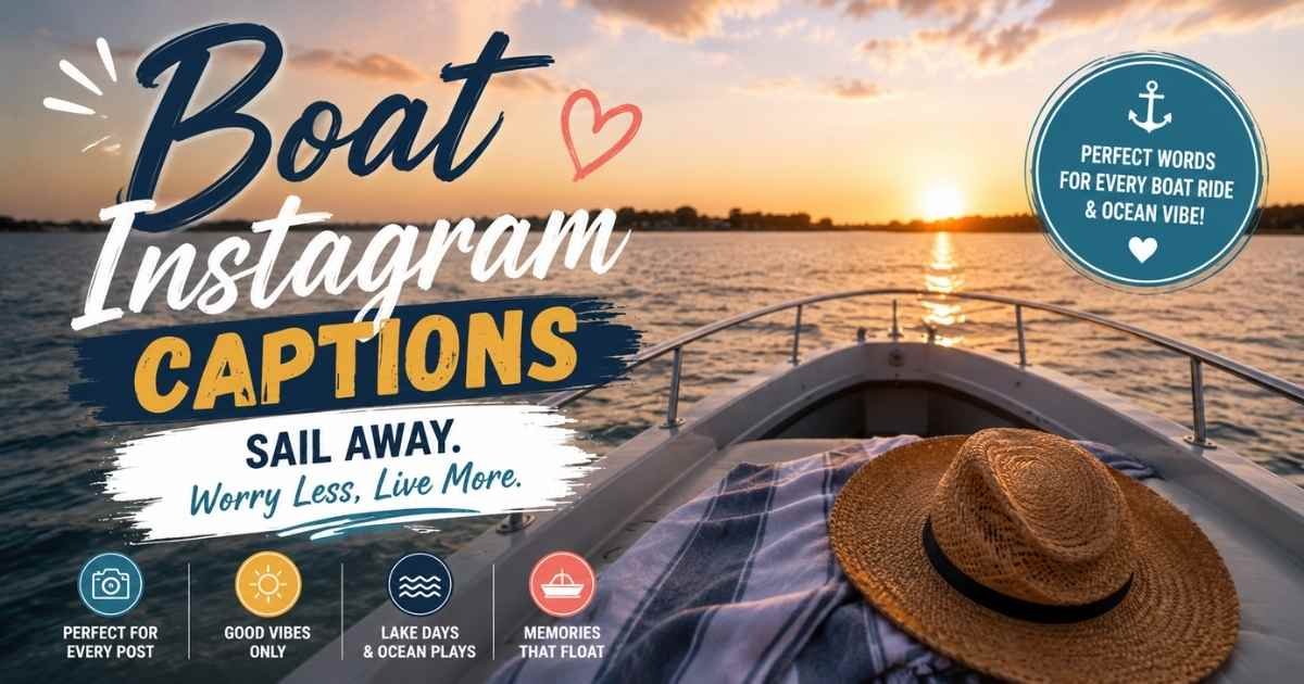 boat captions