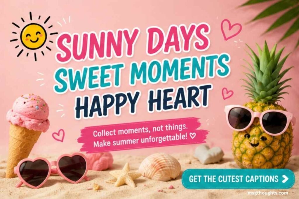 Cute Summer Captions for Instagram