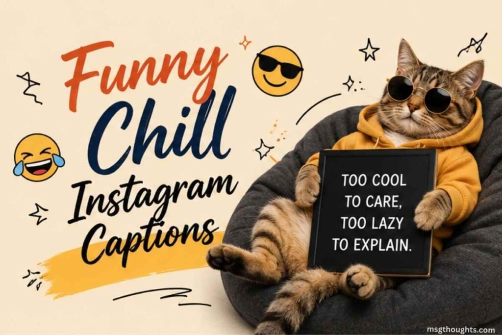 Funny Chill Instagram Captions