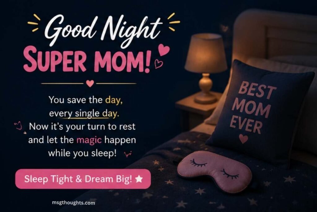 Funny Good Night Messages for Mom