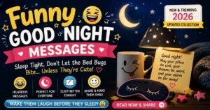 Funny good night messages