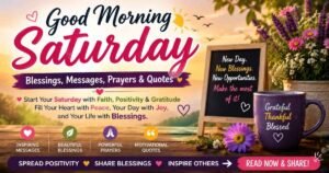 Good Morning Saturday blessings & Prayers