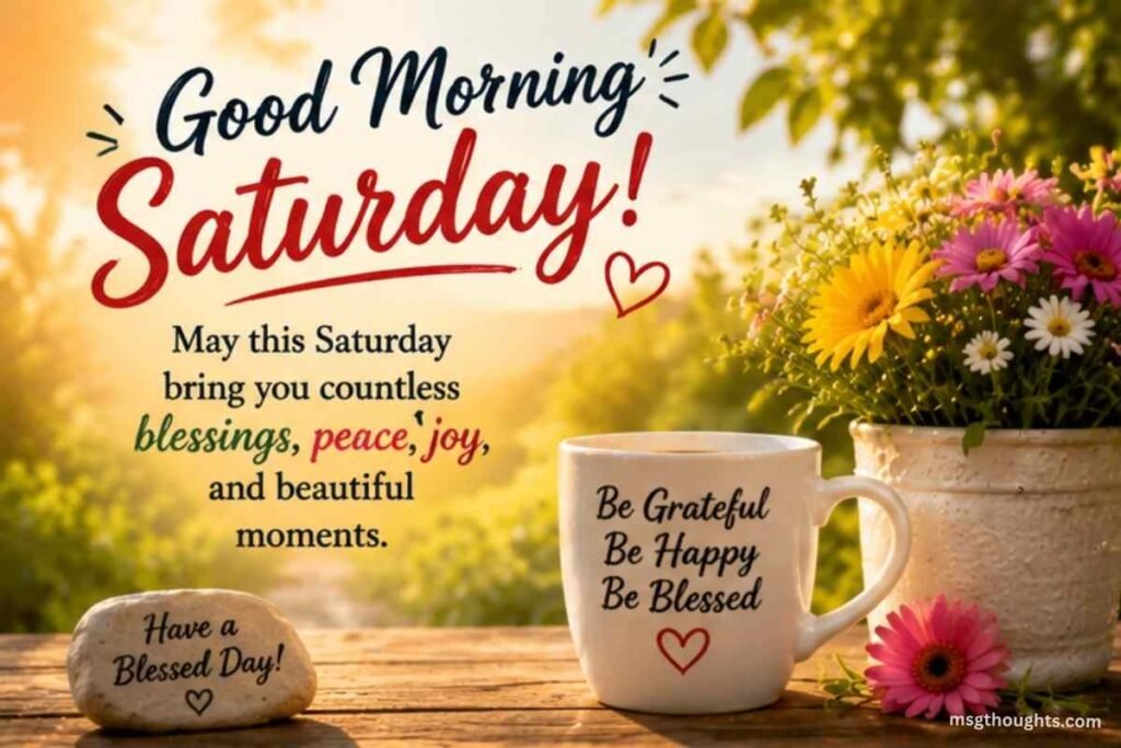 Good Morning Saturday Blessings