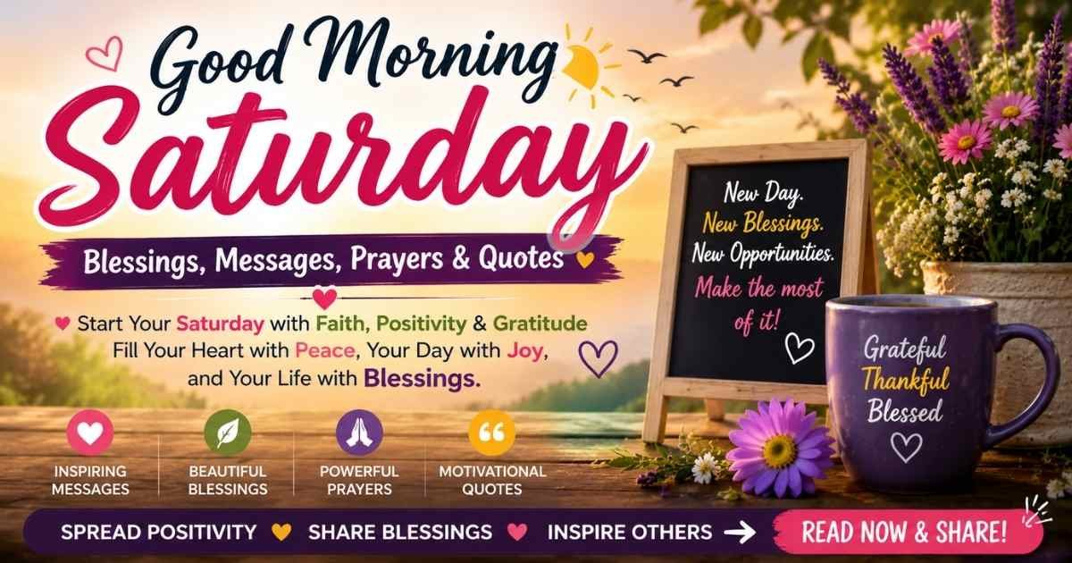 Good Morning Saturday blessings & Prayers