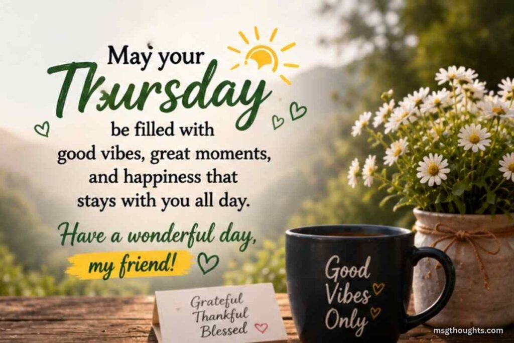 Good Morning Thursday Blessings for Friends