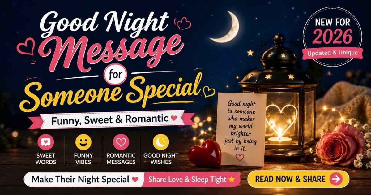 Heart Touching Good Night Messages for Someone Special