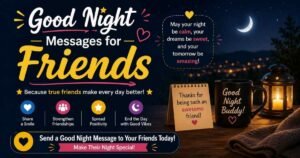 good night messages for friends