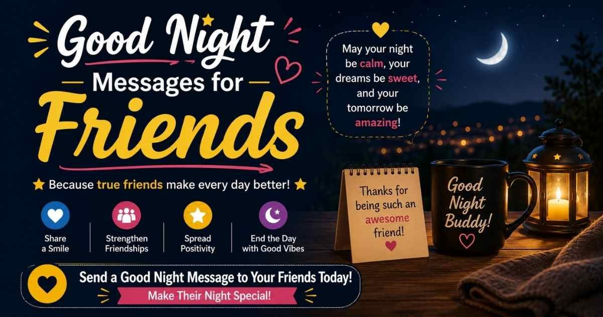 good night messages for friends