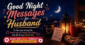 good night messages for husband