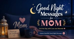 Good Night Messages for Mom That'll Make Her Feel Loved Tonight