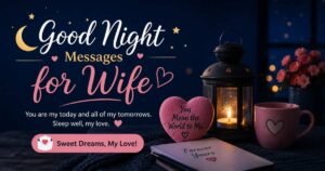 good night messages for wife