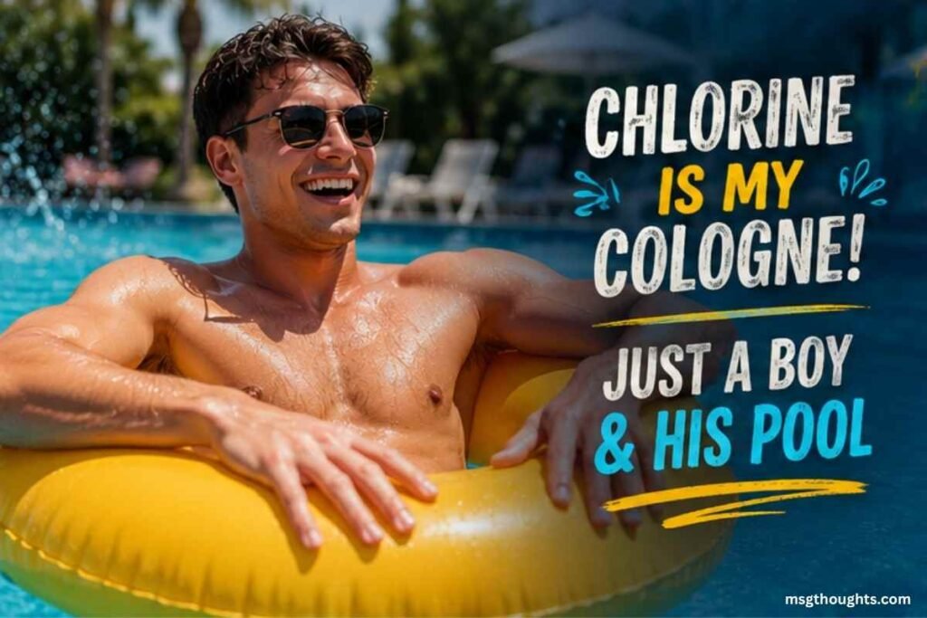 Pool Instagram Captions for Boys