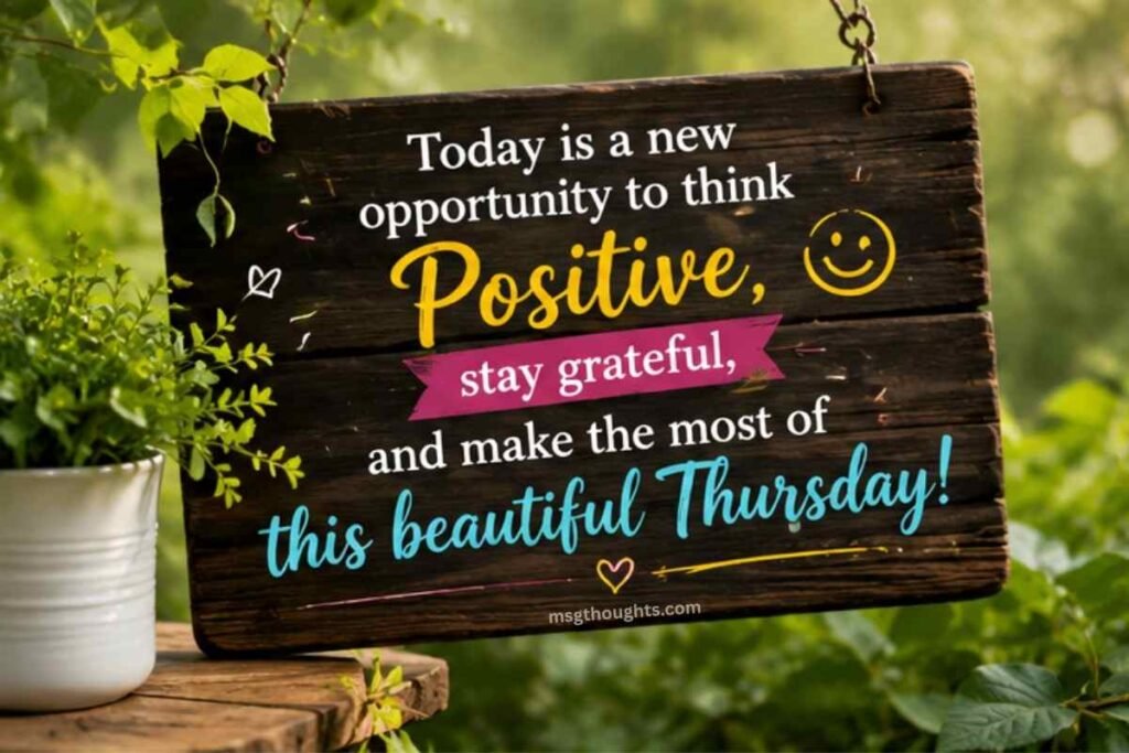 Positive Good Morning Thursday Messages 