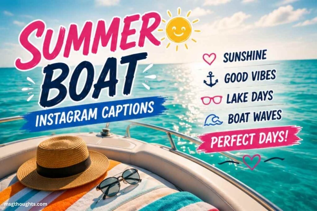 Summer Boat Instagram Captions