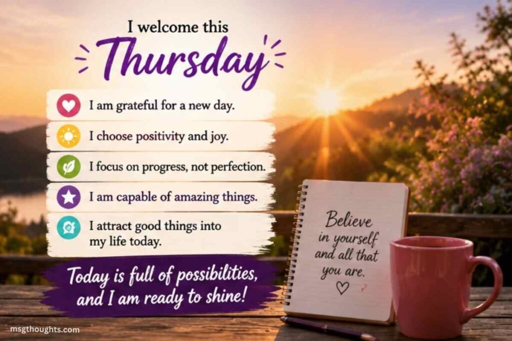Thursday Morning Affirmations