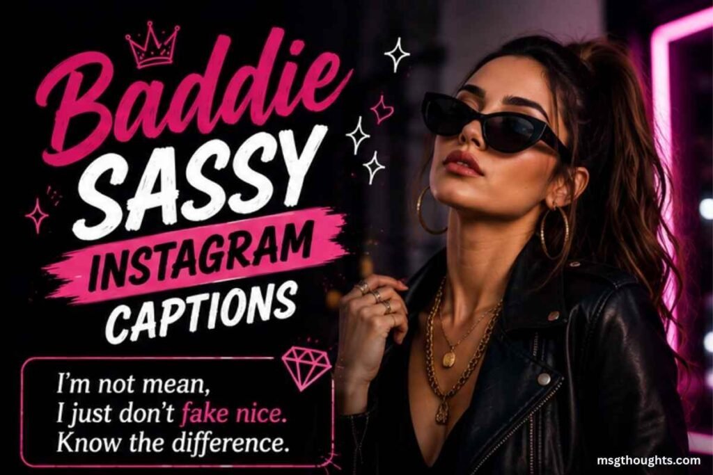 Baddie Sassy Instagram Captions