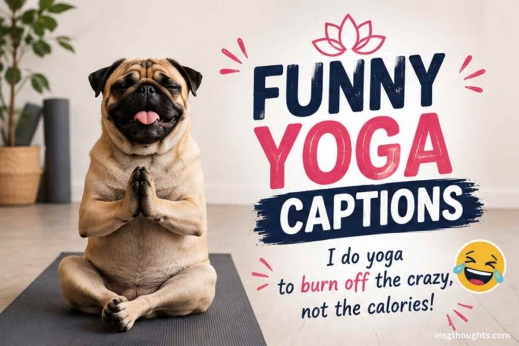 Funny Yoga Captions