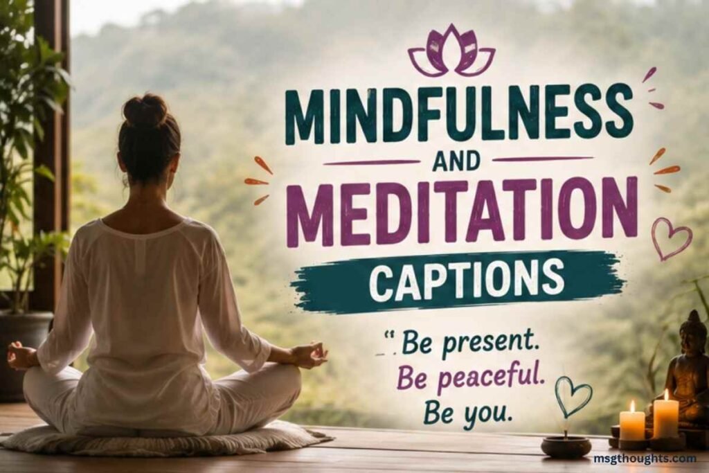 Mindfulness and Meditation Captions