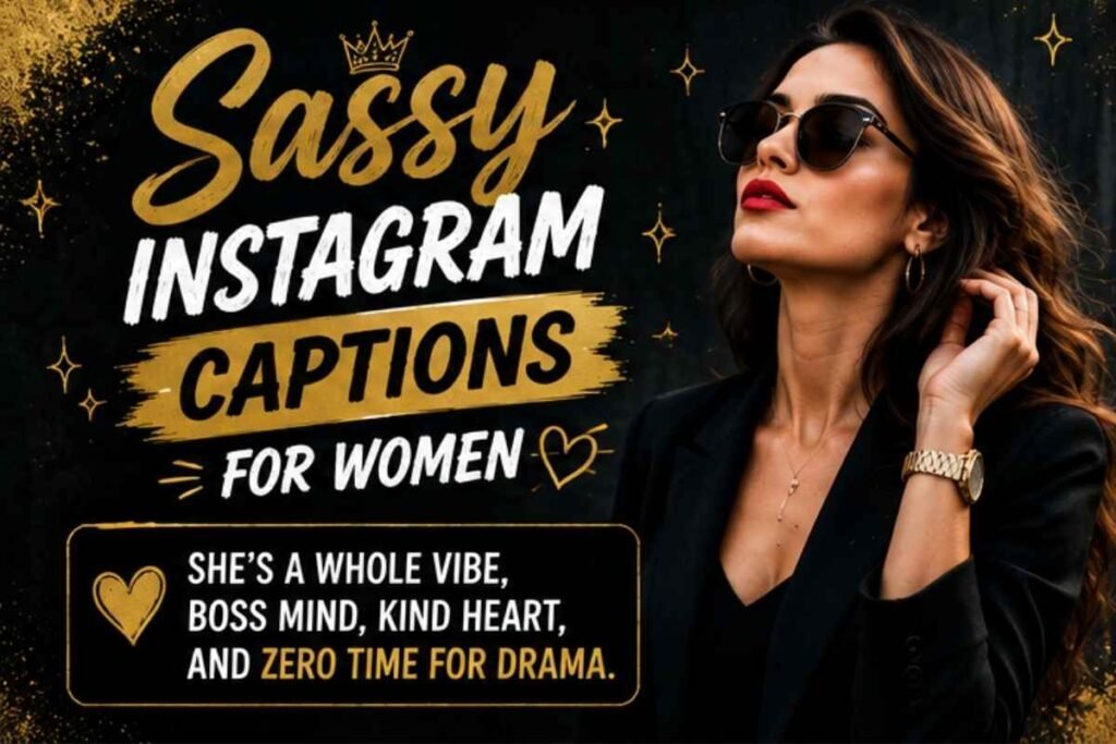 Sassy Instagram Captions for Women