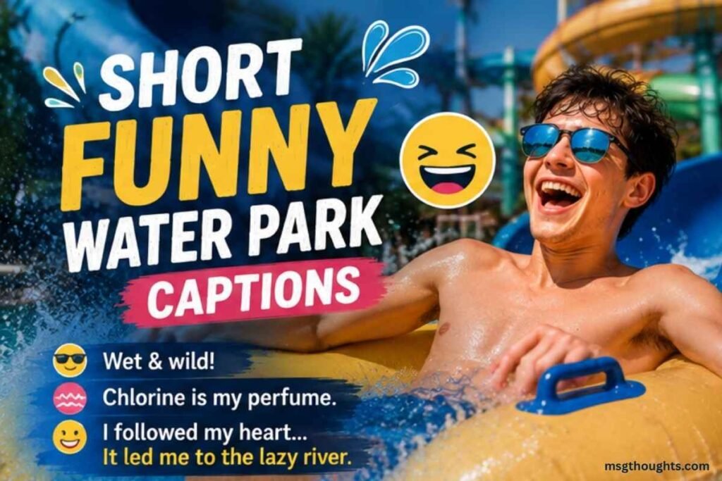 Short Funny Water Park Captions