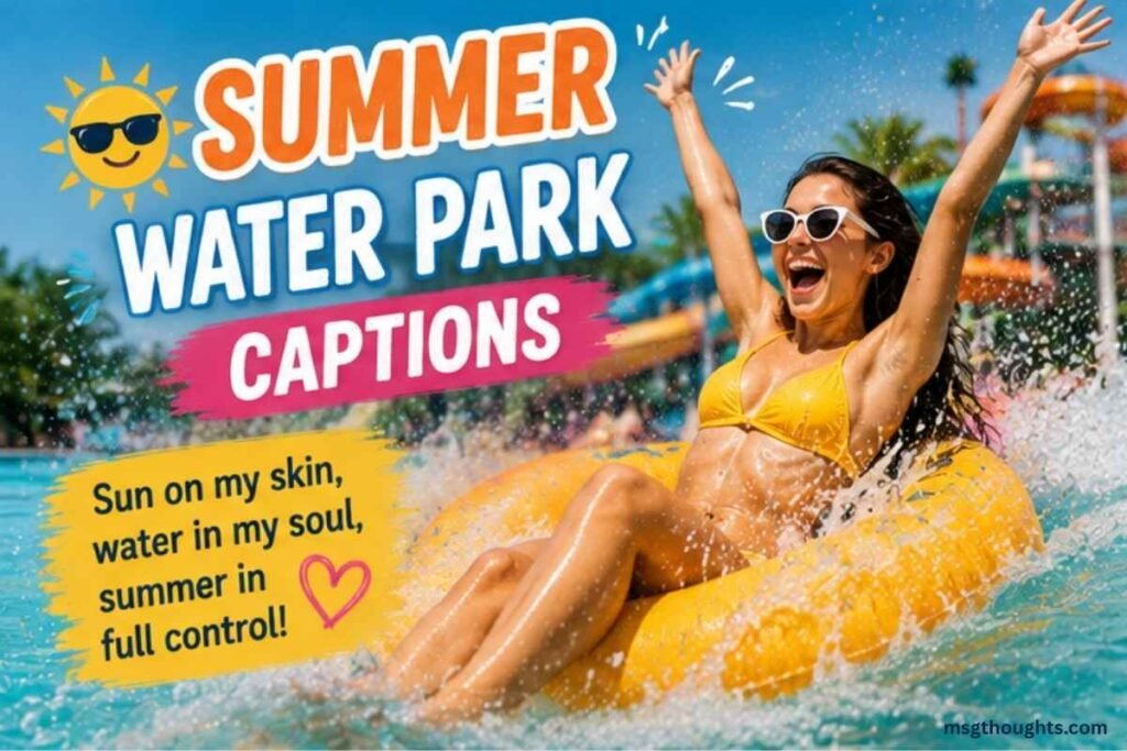 Summer Water Park Captions