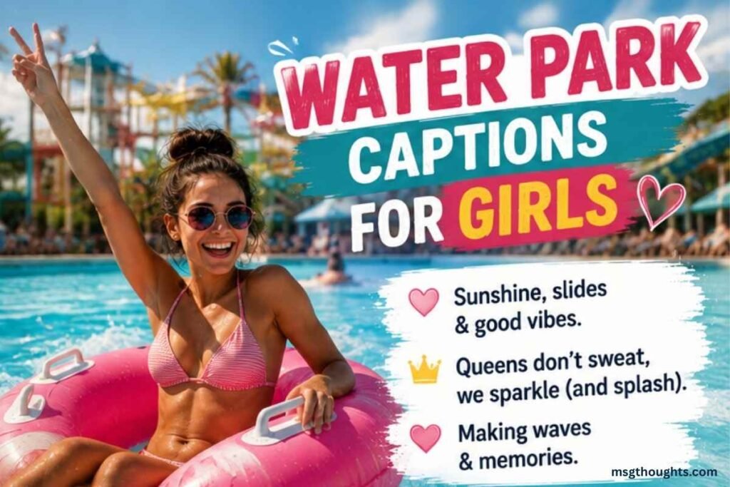 Water Park Captions for Girls