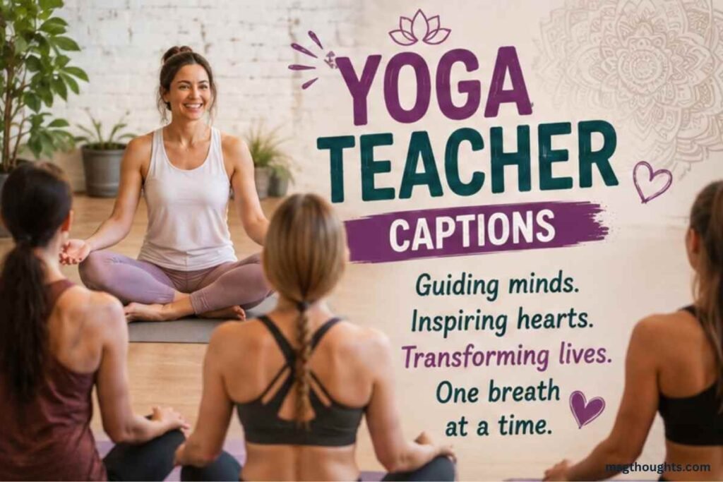 Yoga Teacher Captions