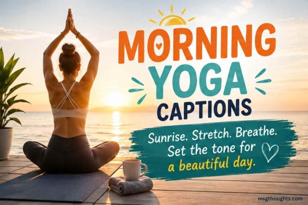 Morning Yoga Captions
