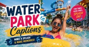 water park captions for Instagram